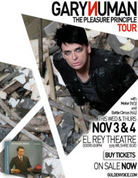 Gary Numan 2010 Venue Poster Hollywood